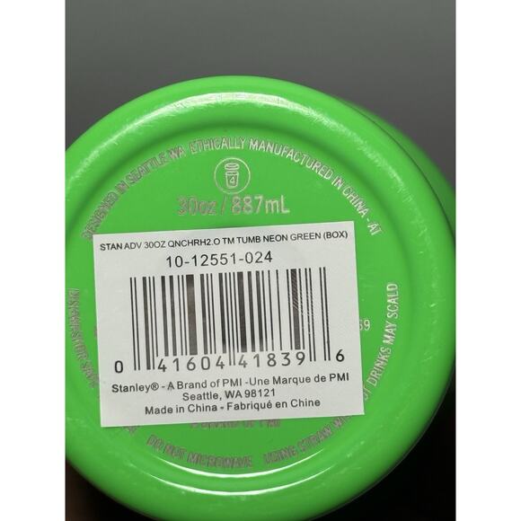 Stanley Limited Edition GREEN and YELLOW NEON 30oz Quencher Tumbler Set BNWT - Picture 8 of 15